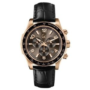 Guess Collection X51001G1S Men's Black Leather Analog Dial Quartz Genuine Watch
